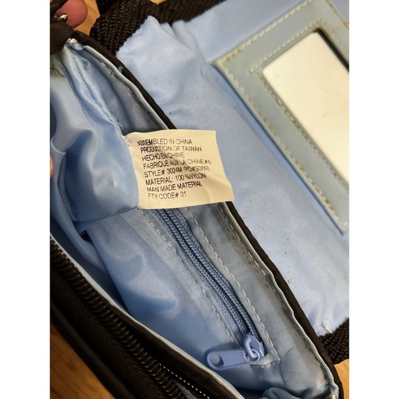 y2k MUDD Black Purse Crossbody Bag Vintage Y2K 90's Blue Mini - Picture 6 of 8